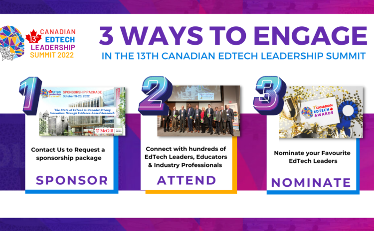  3 Ways to Engage in the Canadian EdTech Leadership Summit