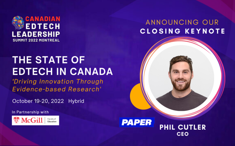  Announcing Closing Keynote Phil Cutler, CEO, Paper