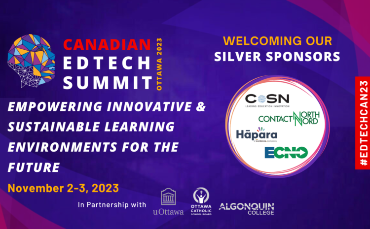  Thanks to the Silver Sponsors of #CNDEdTech23 for their invaluable support, which plays a crucial role in fostering innovation and excellence in the field of education!